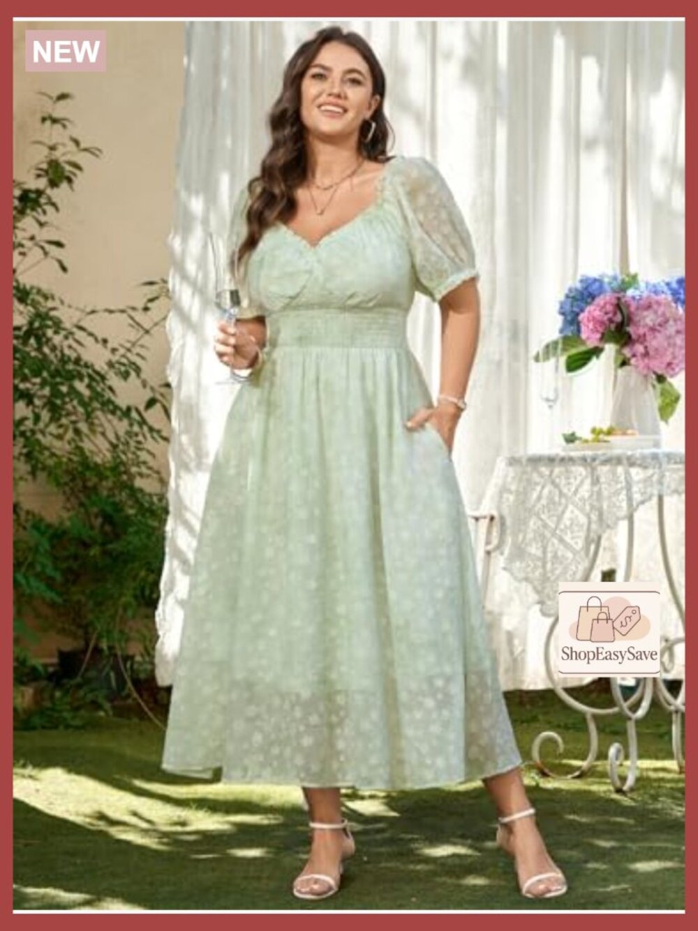 Plus Size Maxi Dress Sweetheart Neckline Boho Floral Chiffon Wedding Guest - Picture 3 of 7